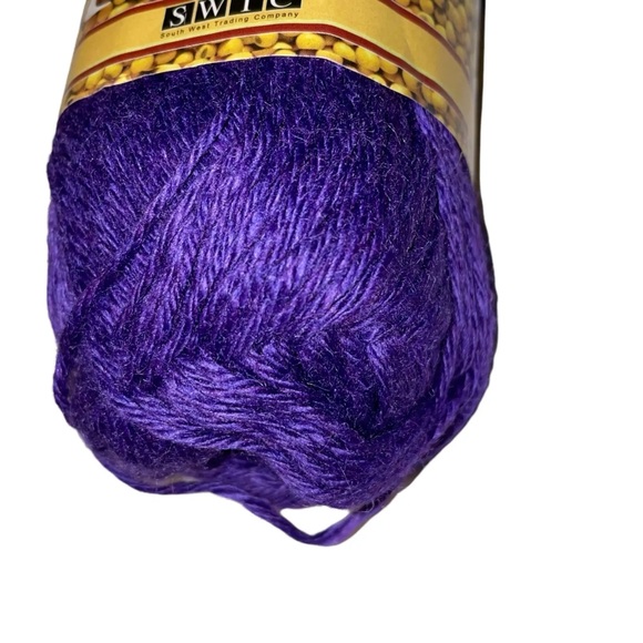 South West Trading Company PURE Soy Silk Worsted Yarn SWTC #074 Purple - Picture 4 of 4